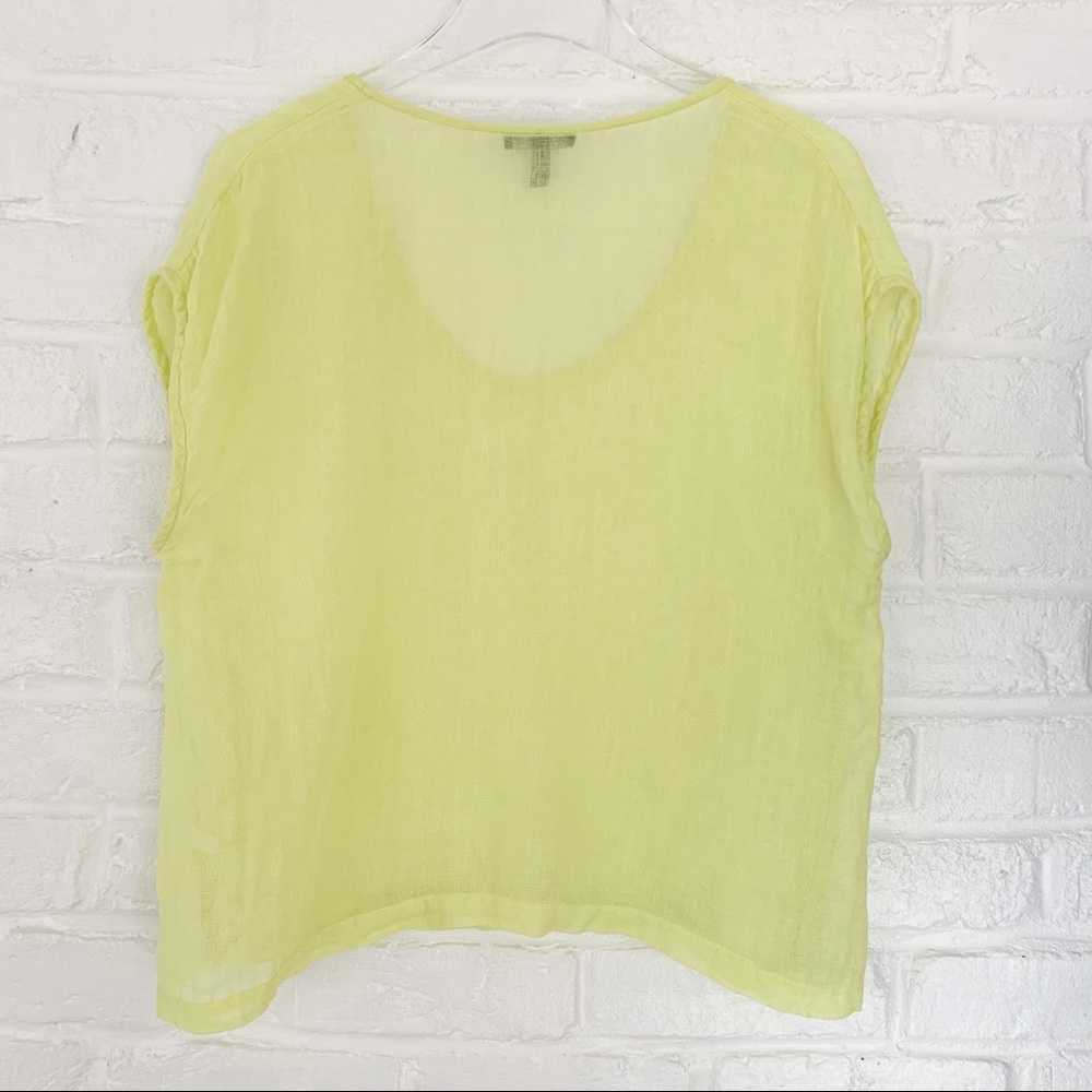 Eileen Fischer Organic Linen Top - Picture 5 of 5